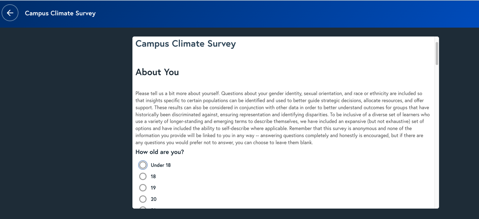 Climate Surveys