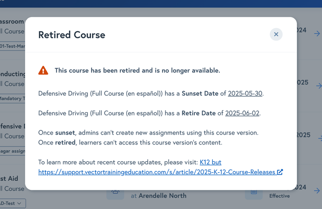 Vector Training & Education